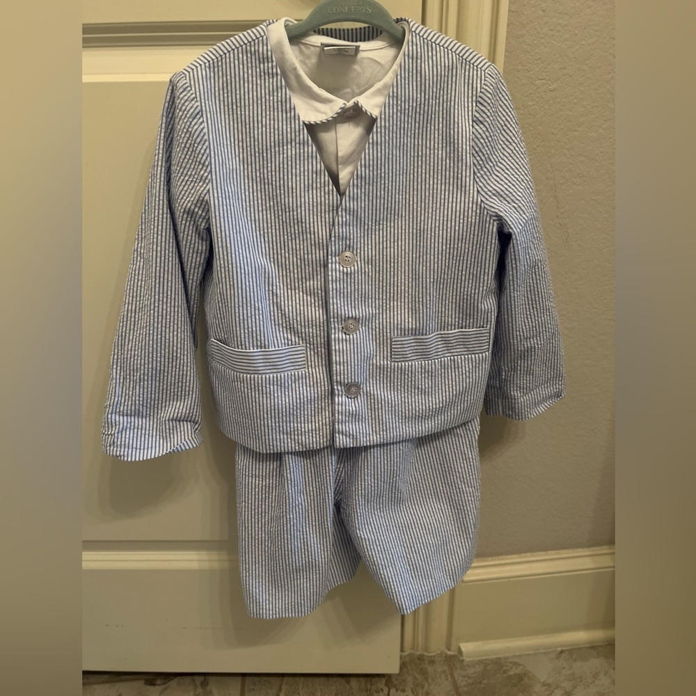Florence Eiseman, Stripe Seersucker Eton Suit